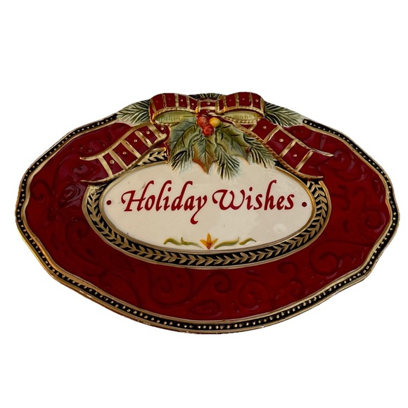 Fitz & Floyd Other - Fitz & Floyd Damask Holiday Merry Christmas 2018 Collector's Plate
